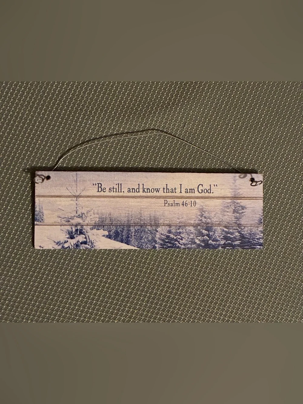 Rustic Psalm 46:10 Wall Decor